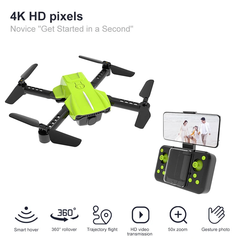 New K10 Mine Drone Pocket 8K HD Camera FPV RC Profesional RTF Quadopter Foldable Obstacle Avoidance Aircraft Gift Children Kid