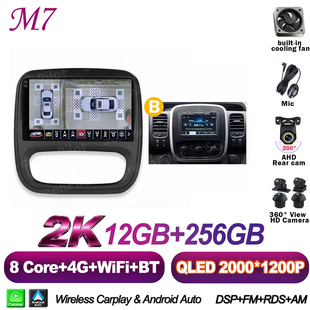 Android Car Radio for Renault Trafic 3 / Opel Vivaro B (2014-2018)