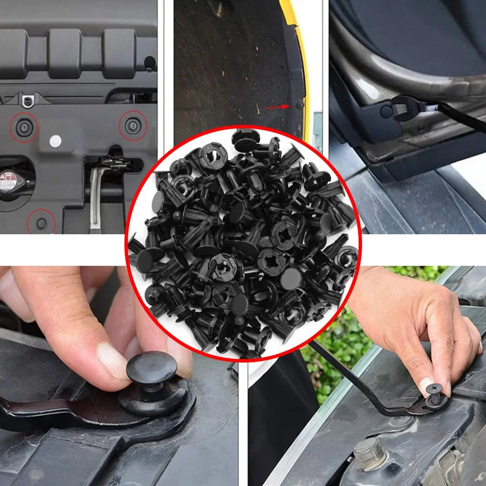 Car Clips Fasteners Kit Auto Trim Panel Clip Mixed Body Bumper Rivet Door Trim Panel Retainer Car Interior Accessories Clips