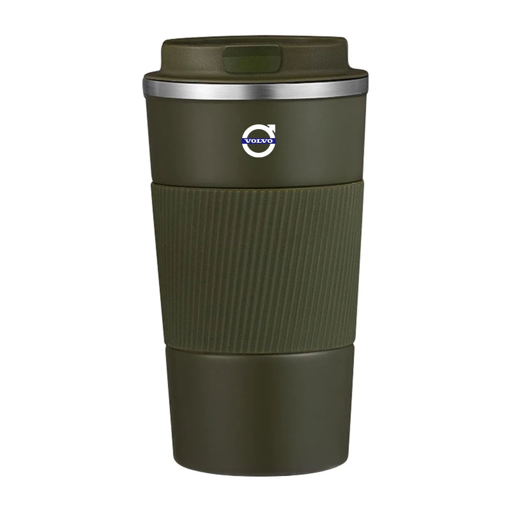 Car Badge Portable Stainless Steel Thermos Mug Coffee Cup Accessories For Volvo RDESIGN V60 XC60 XC60 XC90 XC90 C30 S80 XC40 S80
