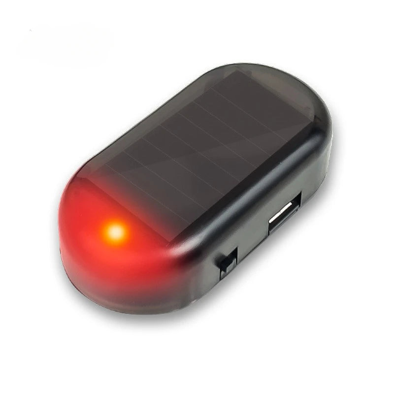 Solar Powered Fake Car Alarm LED Warning Light