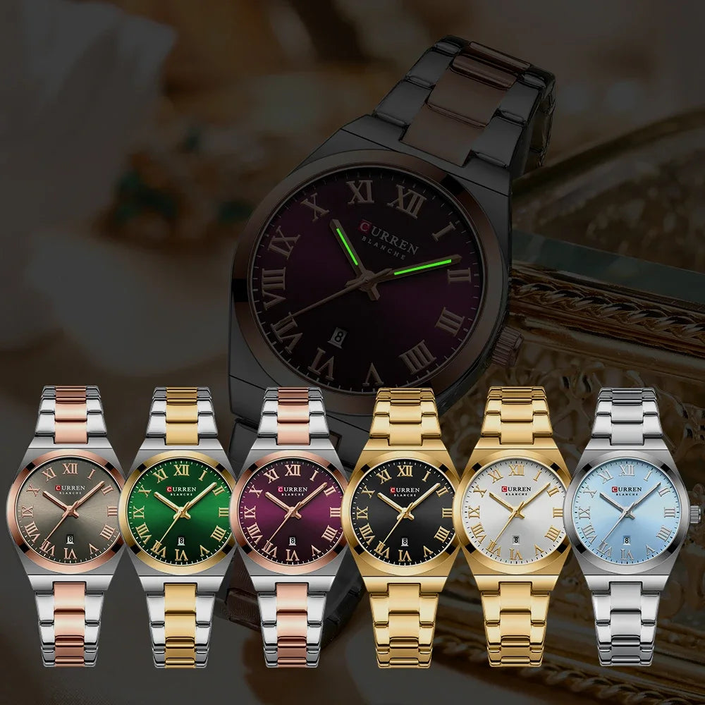 Stylish Waterproof Women’s Stainless Steel Bracelet Watch