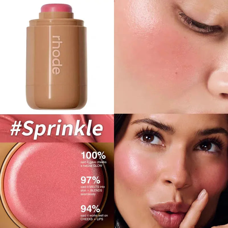 Rhodeskin Peptide Banana Eye Prep Depuffing Eye Patches Care Lip Gloss Blusher Hailey Bieber Skin Makeup Moisturizer Blush Girl