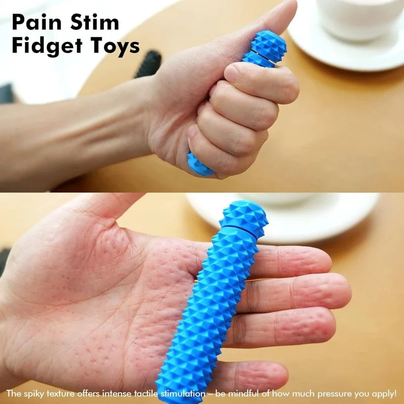 Pain Stim Fidget Toys Rotating Spiky Grippie for Anxiety Relief Sensory Toys for Autism ADHD Calming Classroom Desk Office