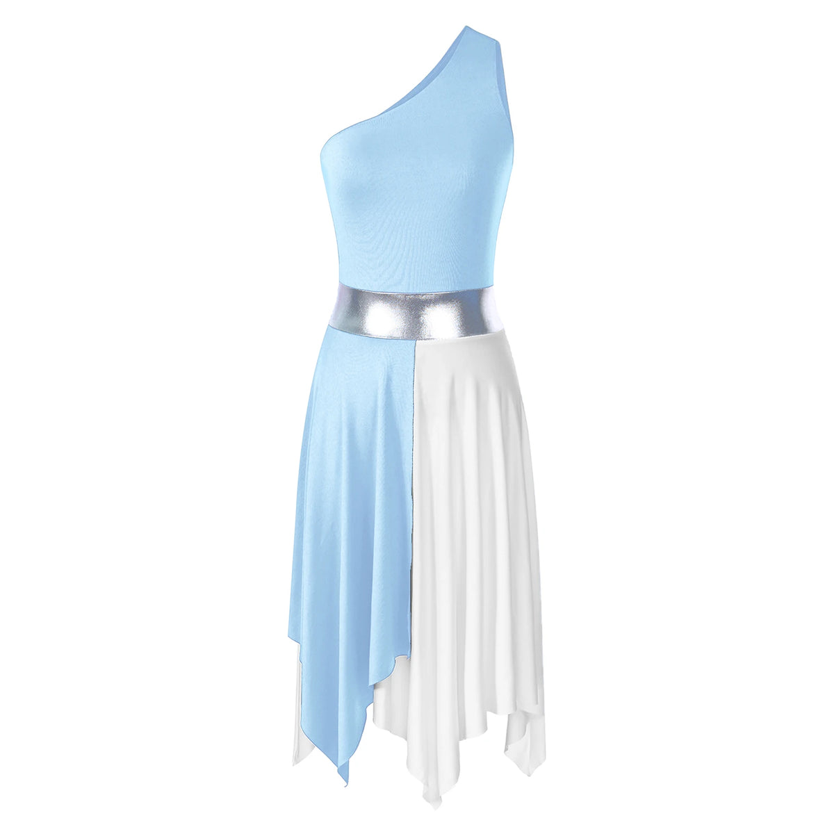 Women's praise dance long dress with split