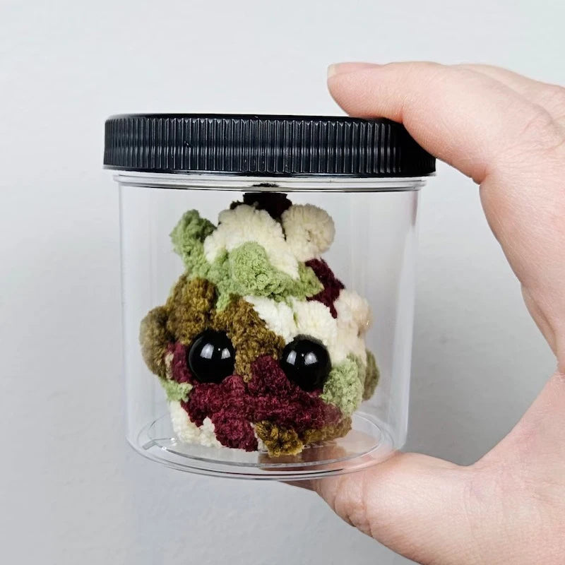 Weed Nugget, Little Weed Nugget Plush, In Jar Handmade Plush Stuffed Toys, Little Nugget Desktop Plush