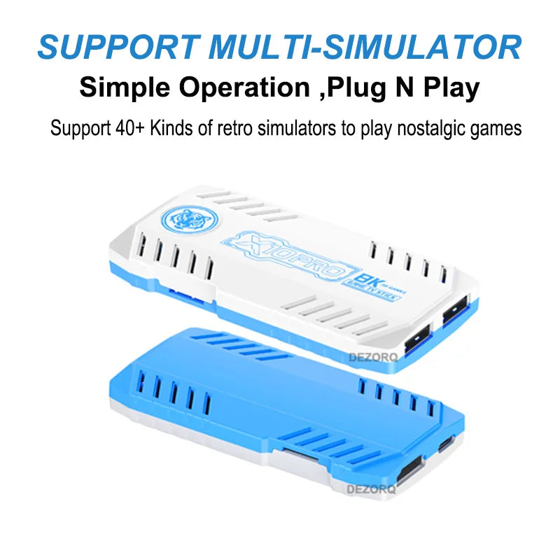 2026 X10 Pro 128G Built In 50000 Retro Games 50 Emulators Videojuegos Consola Rechargeable Gamepad X10 Pro Game Stick 4K