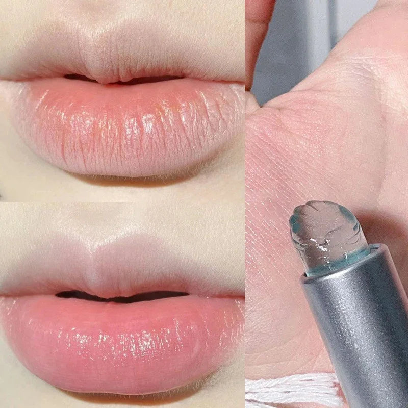 Clear Jelly Lip Balm - Shell-Shaped Hydrating Lip Oil & Makeup Base