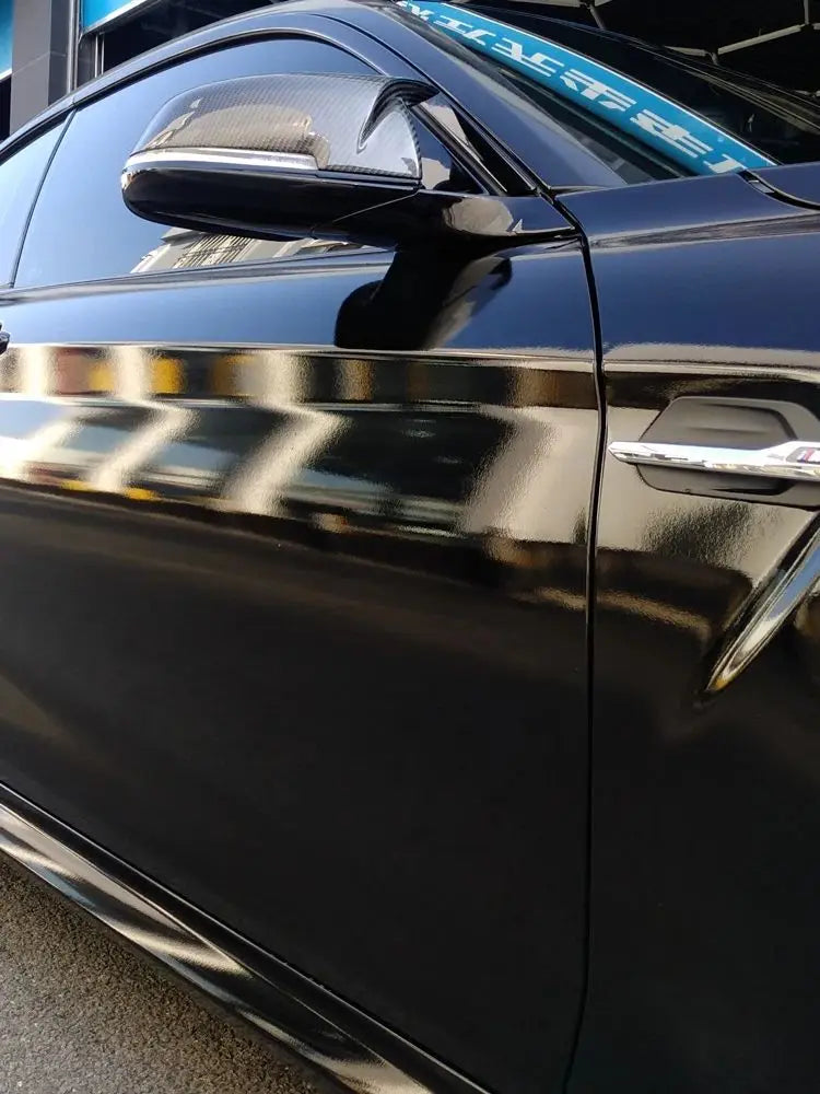 10/20/30/40/50CM*15CM Ultra Glossy Piano Black Car Wrap Vinyl Sticker Self Adhesive Film Auto Decal Console Laptop Skin Air Fre