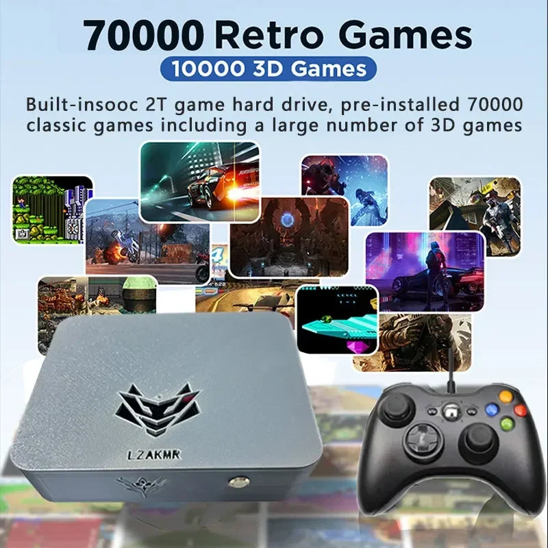 AK1 Pro Dual-System Mini PC Console — i5 CPU, 8GB RAM, 60+ Emulators, TV Console