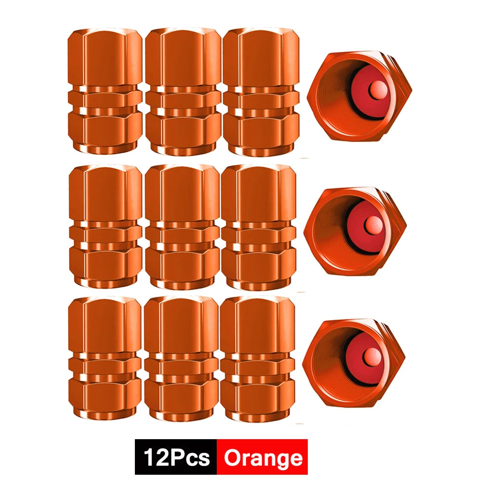 DSYCAR 12Pcs Universal Car Moto Bike Tire Wheel Valve Cap Cover Car Styling for Fiat Audi Ford Bmw Toyota VW Lada Opel Kia