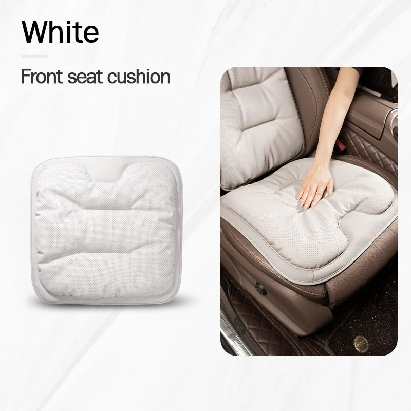 Universal Car Seat Cover – Leather Waist Cushion & Seat Protection Pad for All Seasons