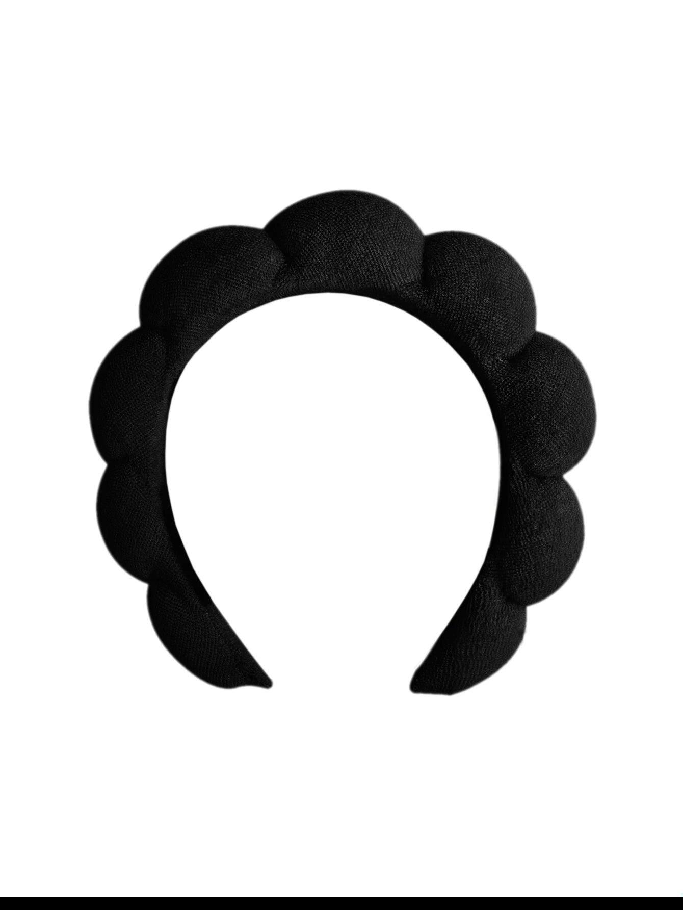 Spa Bubble Headband for Washing Face – Microfiber Puffy Scrunchie Wristband for Skincare & Makeup Routine