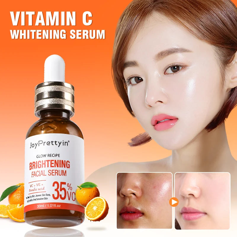 Vitamin C Brightening Facial Serum – Hyaluronic Acid, Anti-Aging & Dark Spot Care | Korean Skin Care