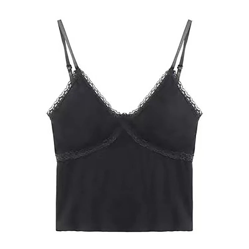 Women's Sleeveless Crop Cami — Slim-Fit Layering Tank Top