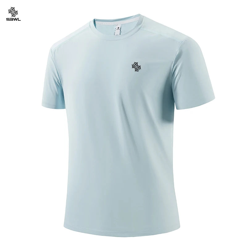 Men's Quick-Dry Fitness T-Shirt — Breathable Short-Sleeve Gym & Running Top