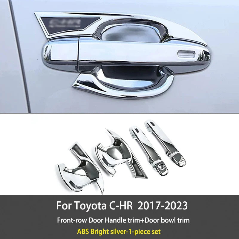 For Toyota C-HR AX10 CHR 2017-2023 Carbon Fiber Texture Window Switch Lift Panel Air Outlet Protective Cover Interior Accessorie