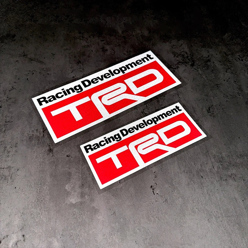 Suitable for Toyota TRD car reflective sticker body decoration sticker waterproof sunscreen scratches shielding sticker