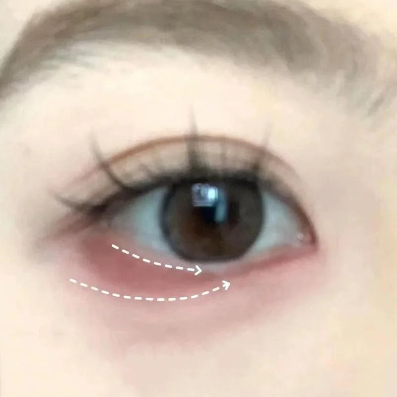 Red Brown Monochrome Eyeliner Eyeshadow Powder Palette Silky Matte Chocolate Lying Silkworm Eyeliner Waterproof Aegyo-sal Makeup