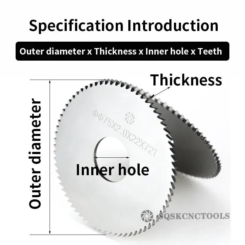 Solid Carbide Milling Saw Blade — Tungsten Steel Circular Cutter