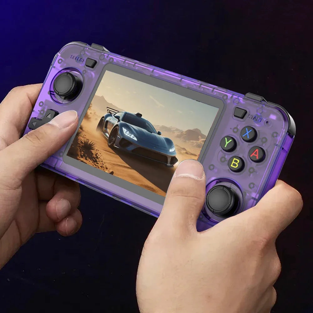 BOYHOM Green R36H Retro Video Game Console 3.5‘’ IPS Screen RK3326 3000 mAh Open Linux System Portable Player For Boys gift