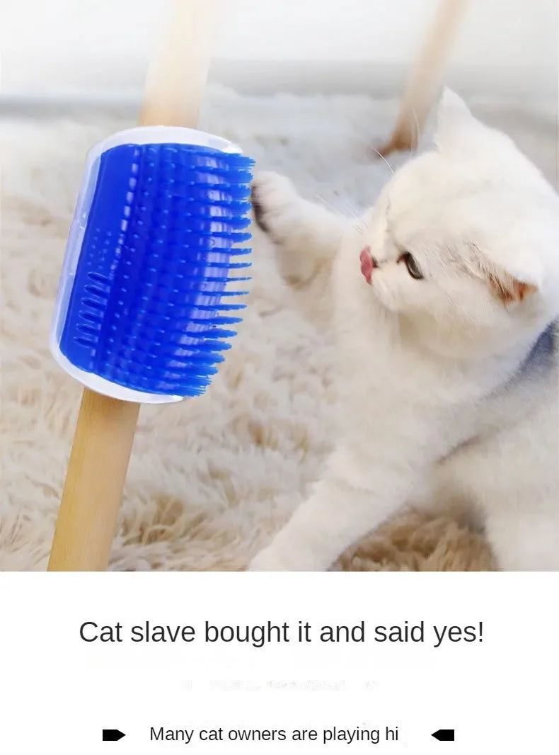 New Pet Cat Corner Scrubber Massager Cat Scratching Scratching Scratcher Cat Brush Comb Massage Corner Brush Pet Supplies