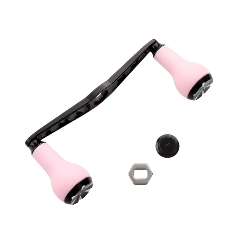 Kawa 1pc Fishing Reel Handle With TPE Knob For D/S/ABaitcasting Reel Hole Size 8*5/7*4mm Length 120mm Fishing DIY Reel Accessory