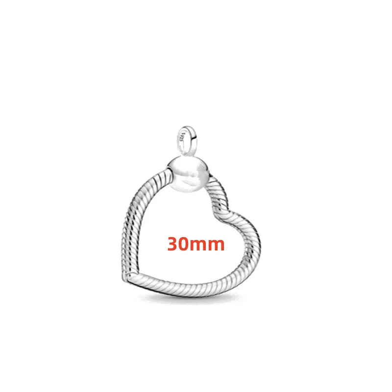 925 Silver Heart & Bow Necklace - Exquisite Women's Jewelry Gift
