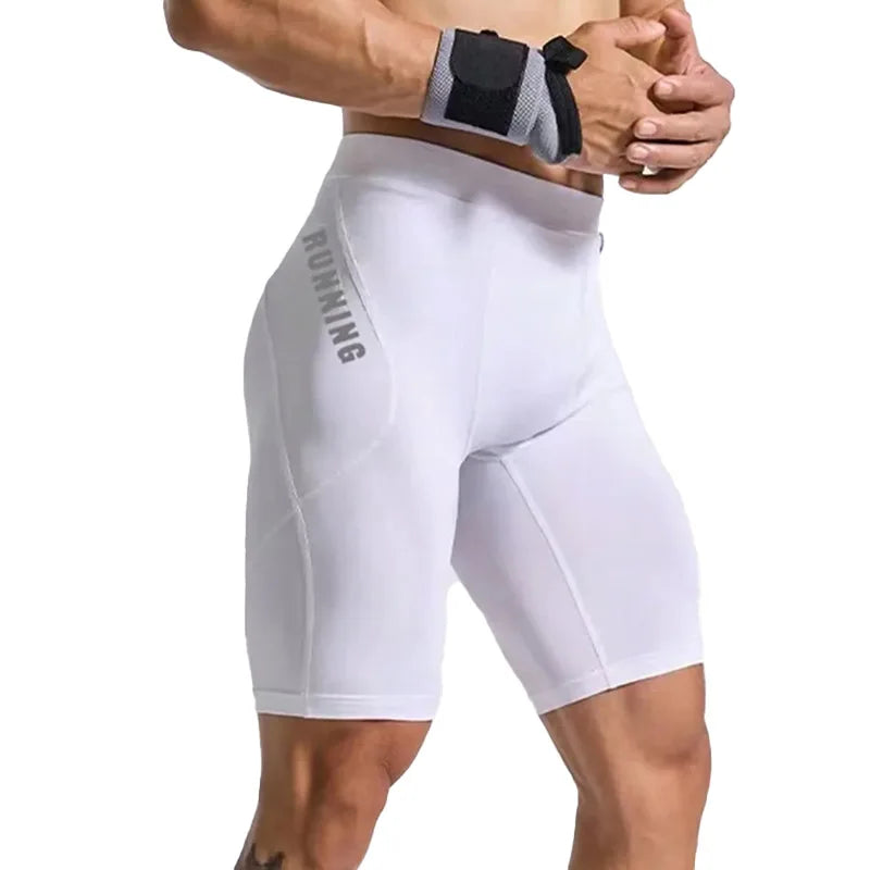 Men's Bodybuilding Shorts Gym Running Leggings Male Joggings Elastic Compressions Sweatpant Football Basketball Tights Trousers