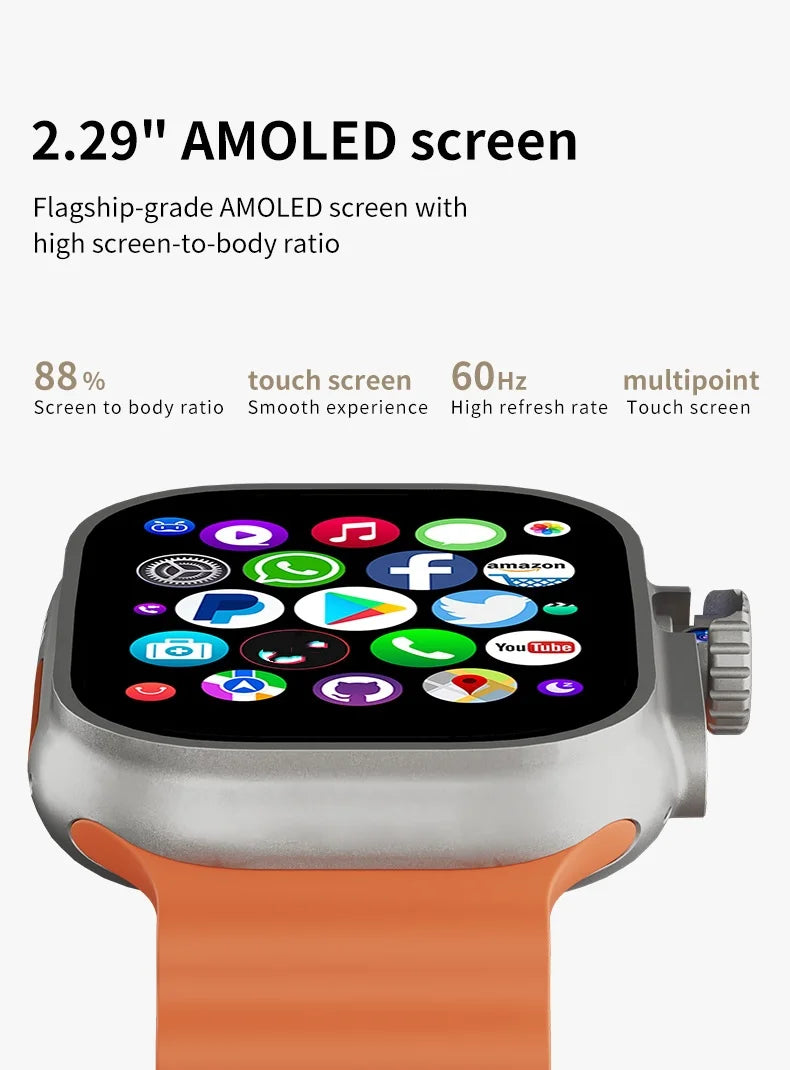 DW100 Pro Updated DW100 Pro Plus + Smartwatch With Touch ID 2.29inch Large Screen Rotary Camera NFC GPS Position WIFI Connect