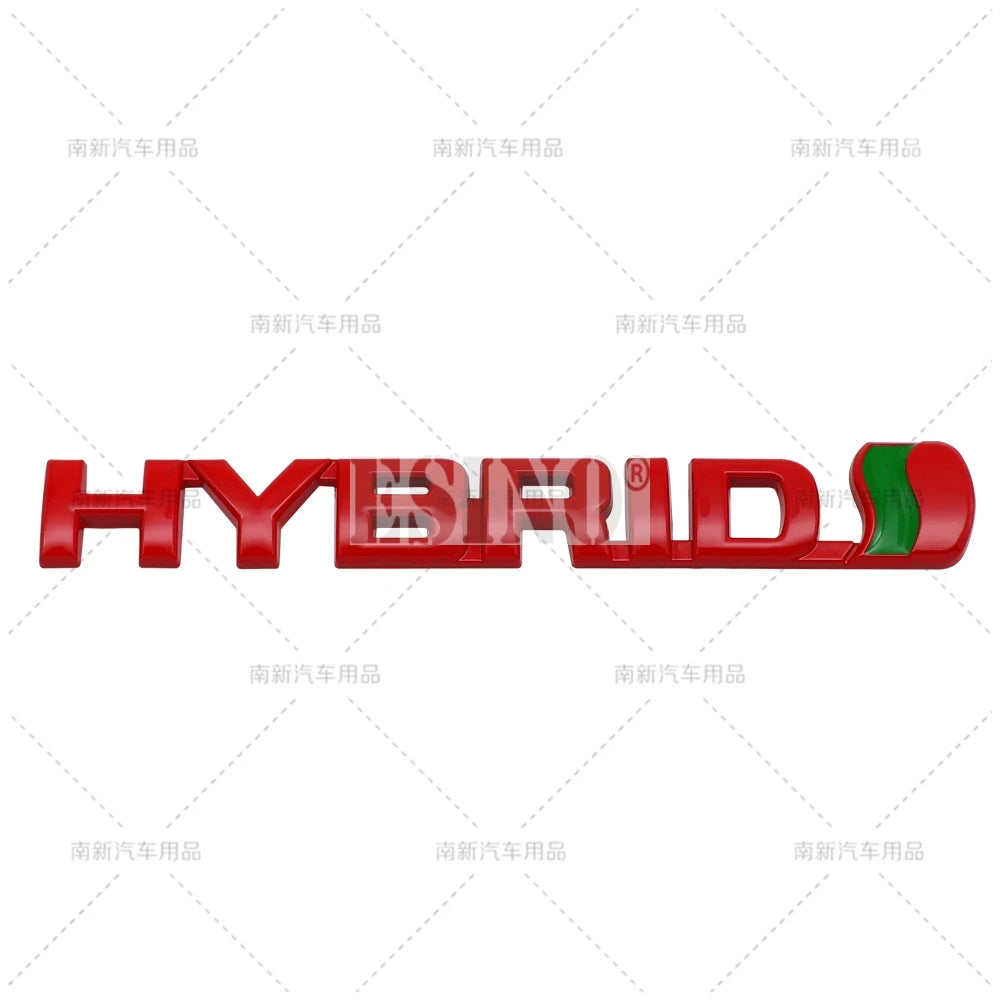 Car Styling Hybrid 3D Grill Rear Trunk Fender Metal Chrome Zinc Alloy Emblem Badge for Toyota RAV 4 Prado Camry Corolla Yaris