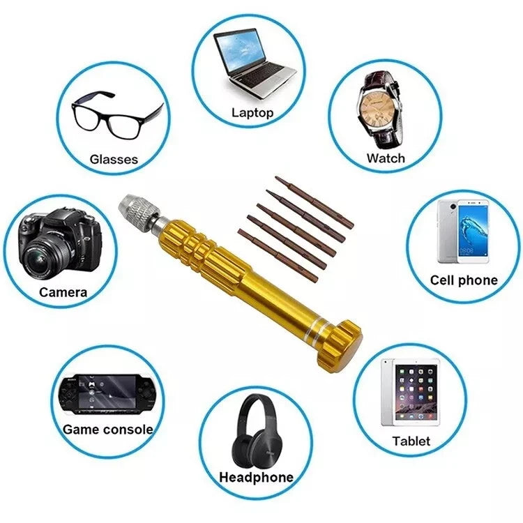 2026 5 in 1 Screwdriver Repair Kit Screwdriver for Phone Opening Tools Phone Repair Tools for Iphone Huawei Xiaomi /Color Random
