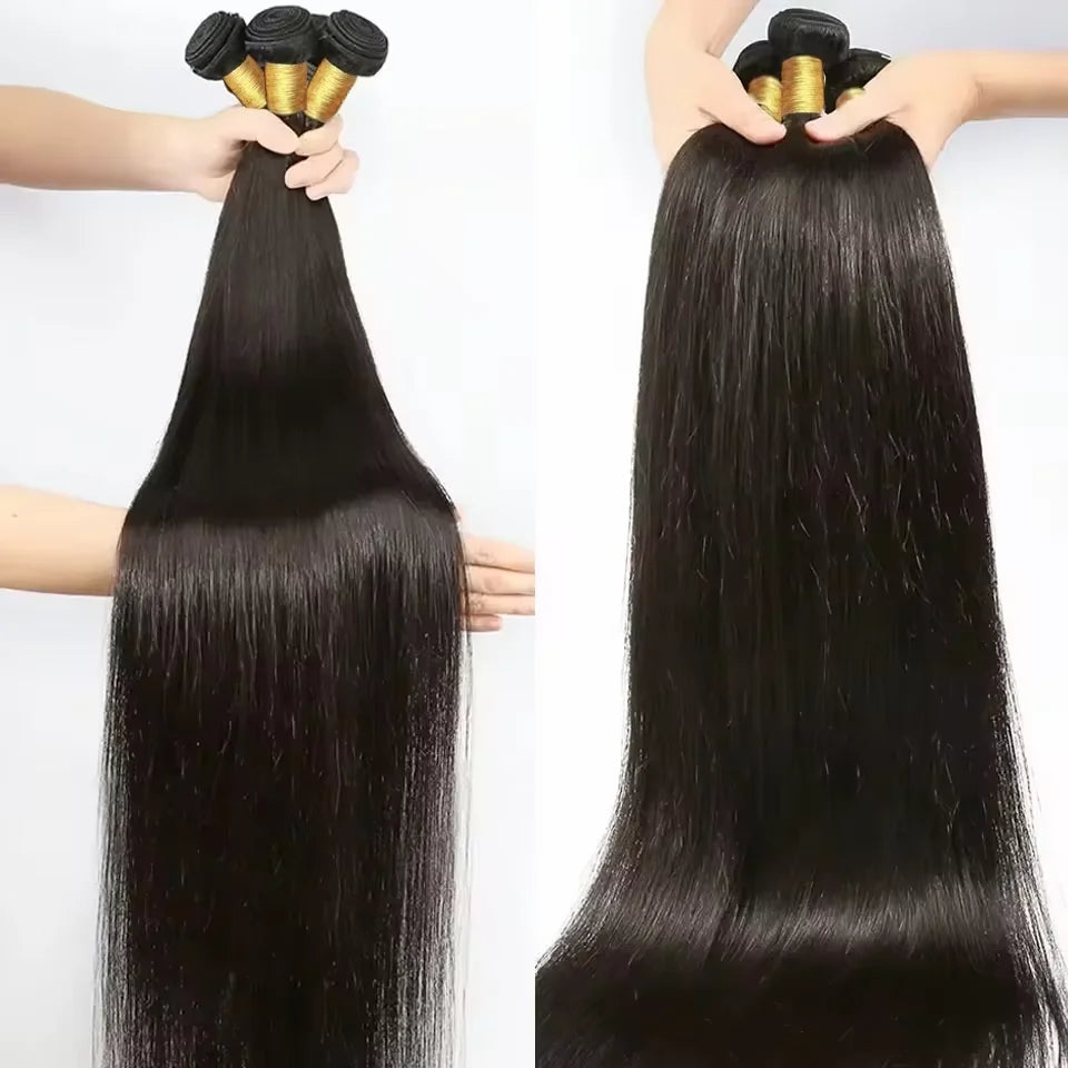 Peruvian Raw Human Hair Bundles 30 Inch Straight 3 4 Bundles Virgin Remy Hair Weft Extensions Women Sew In quickly Weave Bundles