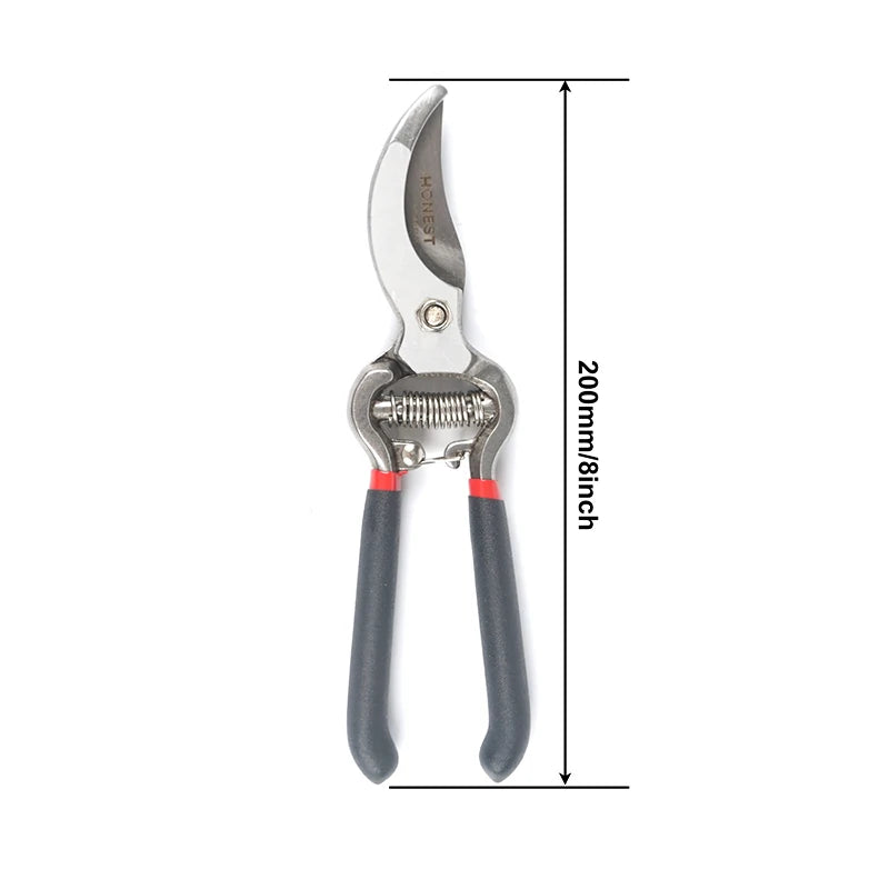 Garden Pruning Shears — High Carbon Steel Bypass Secateurs