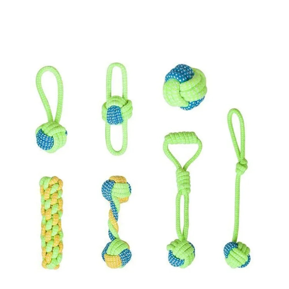 Knotted Rope Ball Dog Toy - Tug & Teeth Cleaning – photo 6