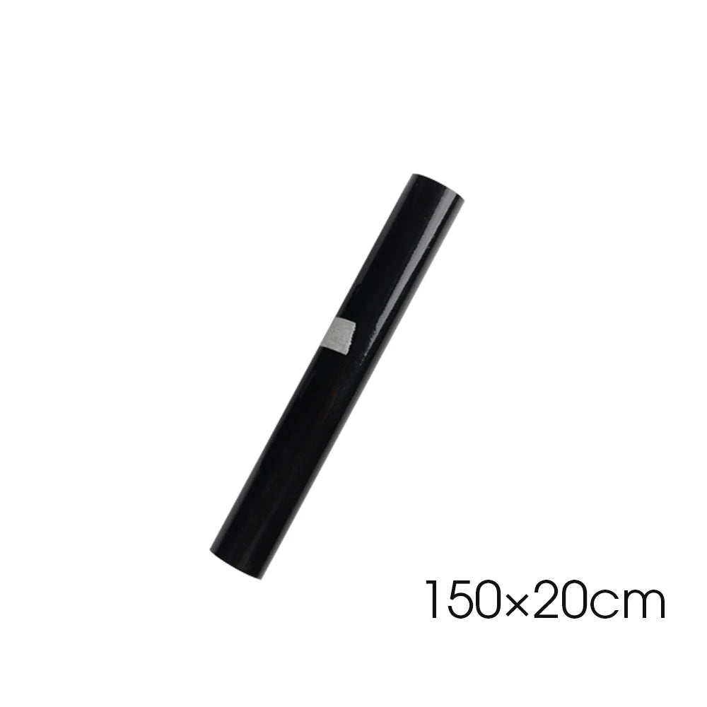 Automotive High Gloss Vinyl Wrap Grade PVC Black with Removable Adhesive for Car Roof Body Custom Paint Protection Film 150*50cm