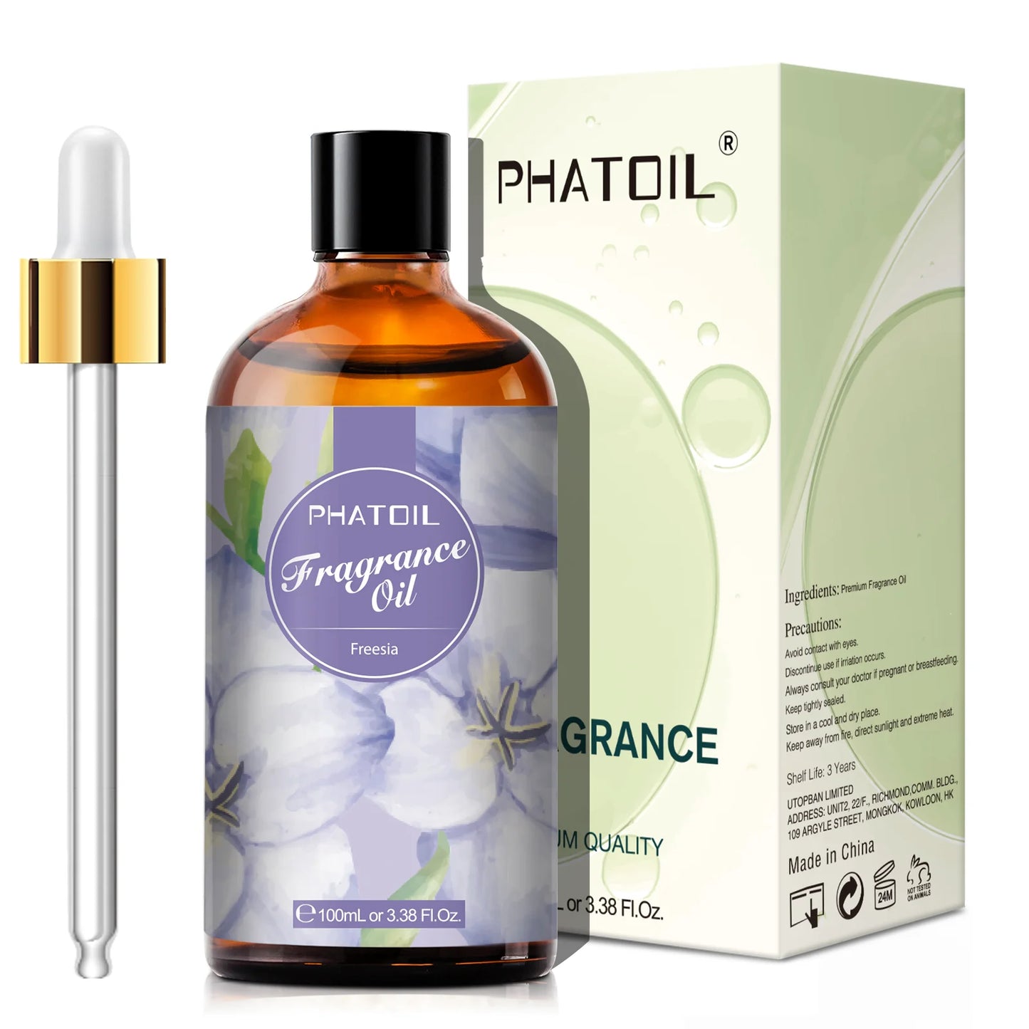 PHATOIL 100ml  White Musk Fragrance Essential Oil  Fresh Linen Honeysuckle Peach Orange Blossom for Aroma Candle Soap Making
