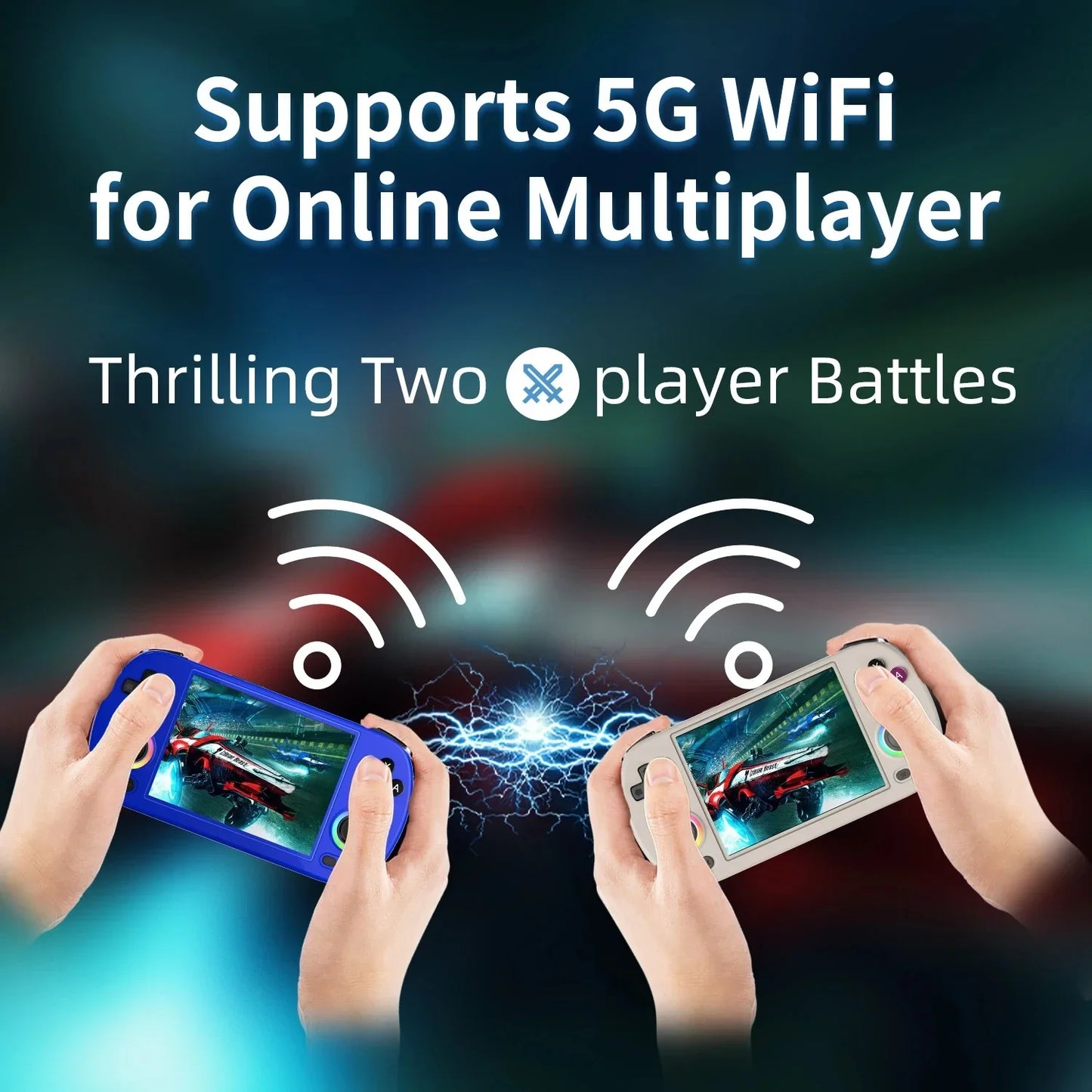 ANBERNIC RG40XX H Retro Handheld Game Console RG40XXH Video Player Smartpro 4.0inch IPS screen Linux 5G WIFI 256G 300+ PSP Games