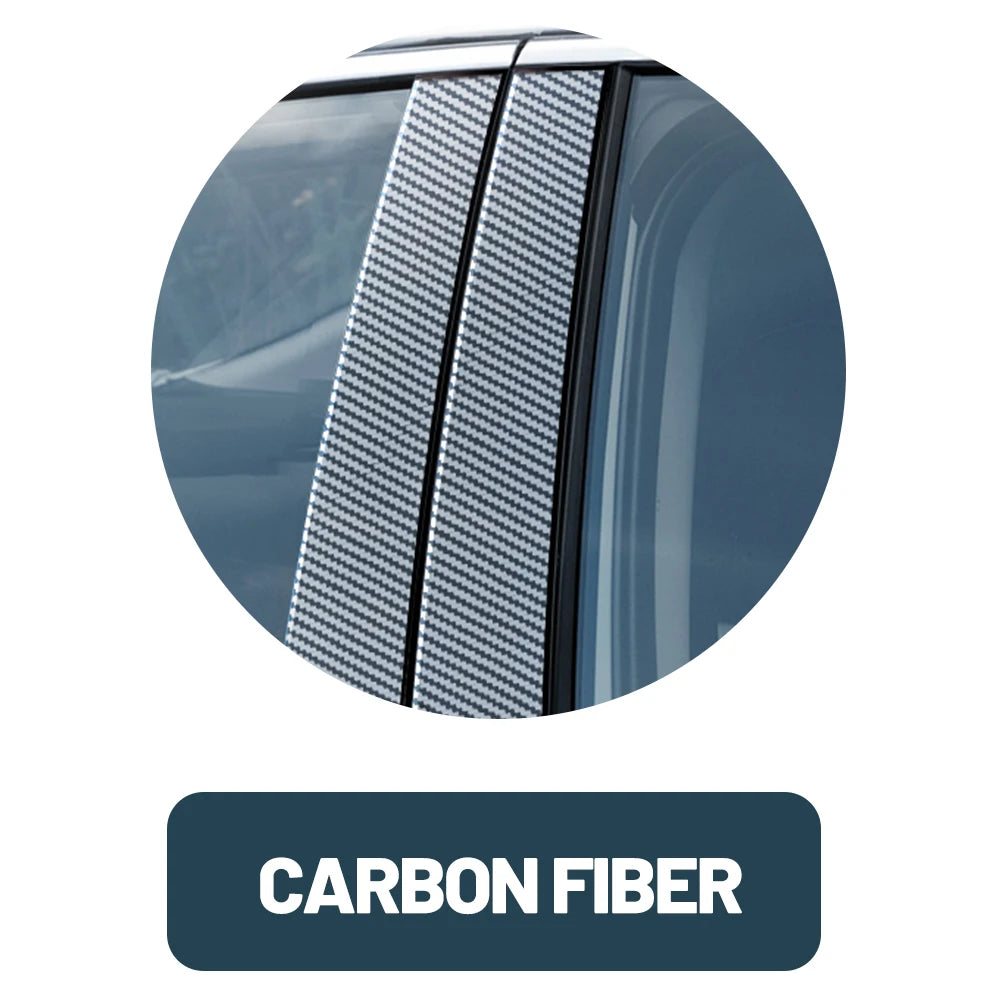 For Toyota Corolla 2019-2023 2020 2021 2022 Carbon Fiber Window Door Column Deal B C Pillar Post Cover Trim Sticker
