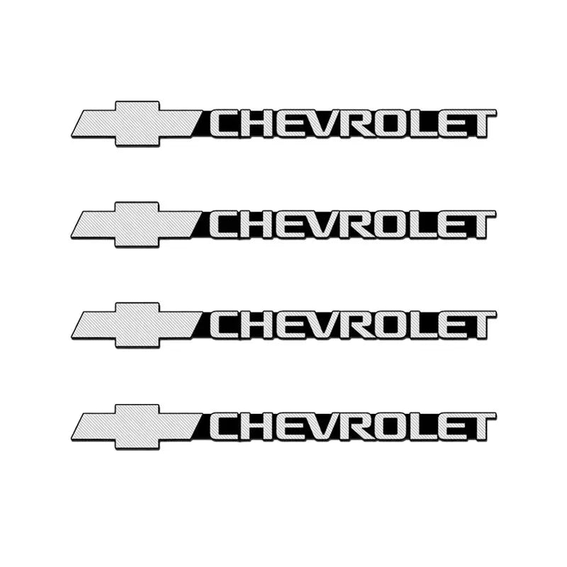 Chevrolet 3D Aluminum Sticker Decal Fit For Chevrolet Silverado Impala Malibu Equinox Cruze Camaro Blazer Spark Aveo TrailBlazer