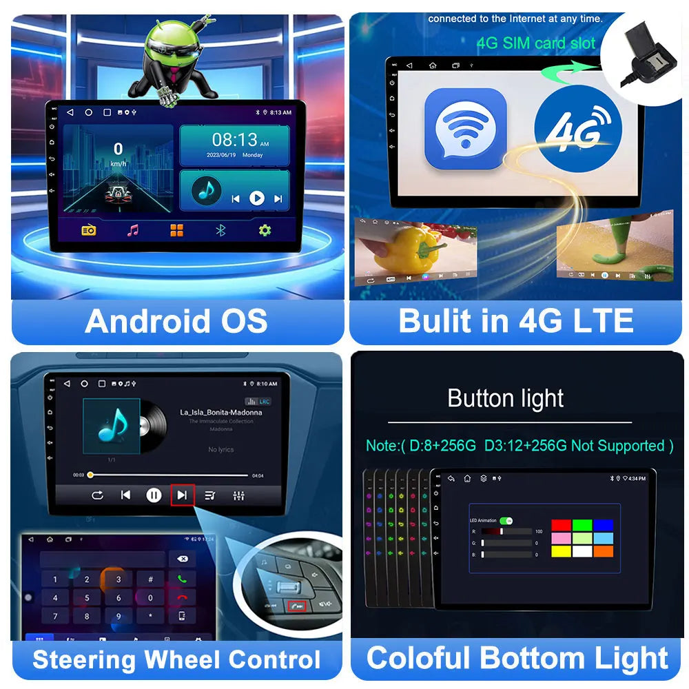 Car Stereo with Apple CarPlay & Android Auto, Compatible with Mini Cooper F54 F55 F56 F60