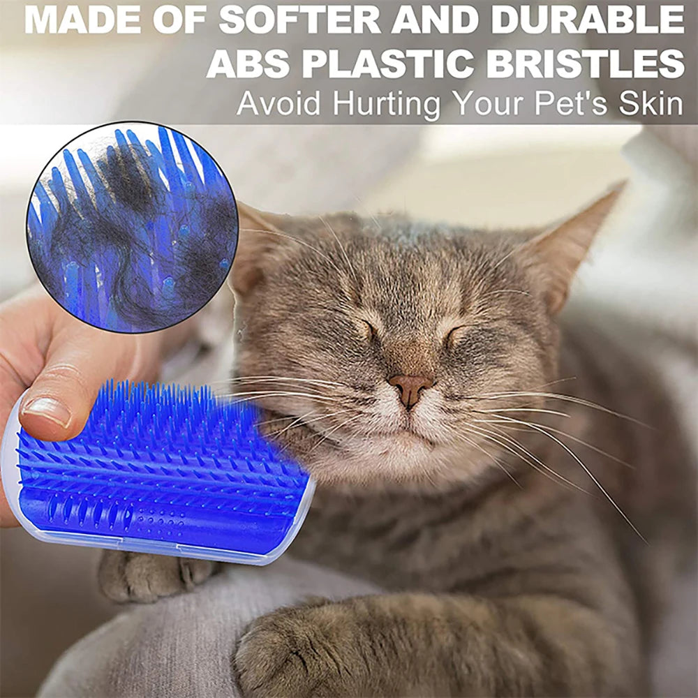 Cat Self-Groomer & Scratcher - Wall Corner Massage Brush – photo 3