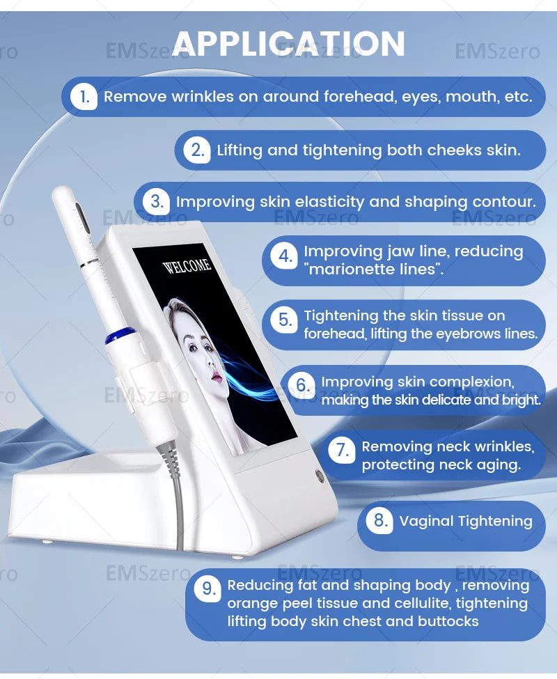 Portable 2-in-1 facial privacy 7D HI * FU machine for facial lifting wrinkle removal anti-aging and skin tightening 2026