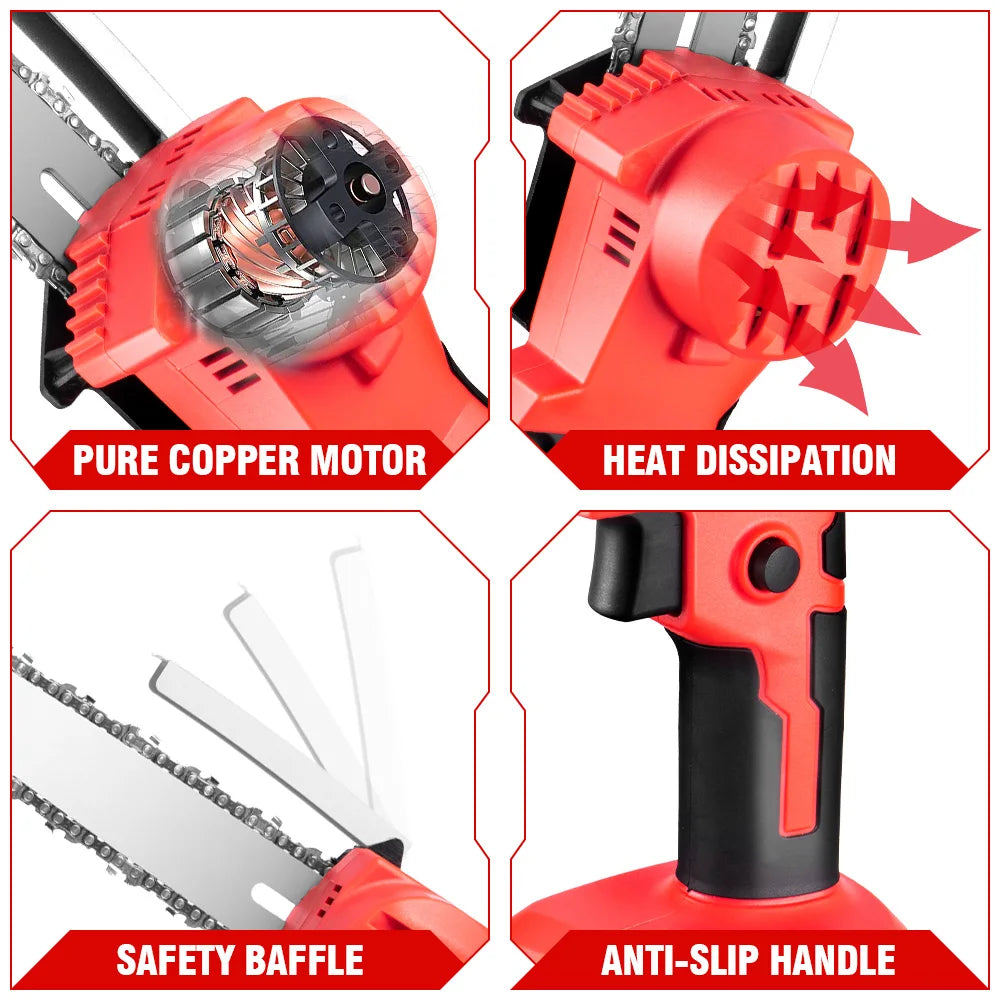 ONEVAN Cordless Telescoping Pole Saw — 2.25m Electric Branch Pruner