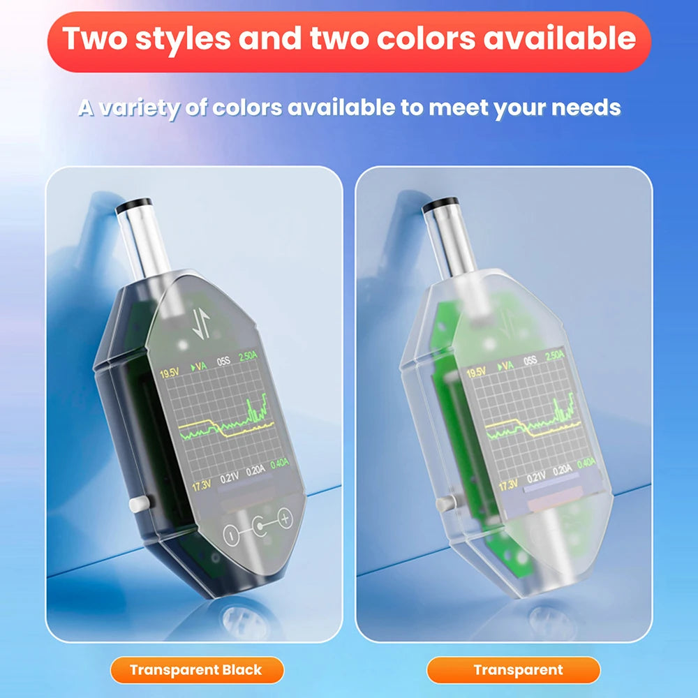 DC5.5 * 2.5 Interface Tester DC 4.5-50V 0-12A High-precision Voltage Current Tester Digital Voltmeter Ammeter Power Meter DT550