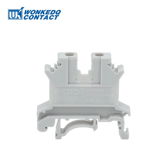 UK2.5B Terminal Block 2.5mm² DIN Rail Screw Connector – 10Pcs - photo 6