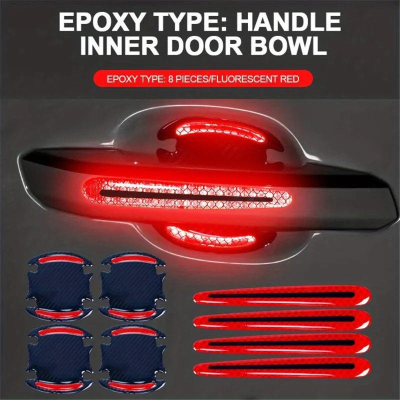 8Pcs Car Door Handle Protective Film – Anti-Scratch Transparent Paint Protection Stickers
