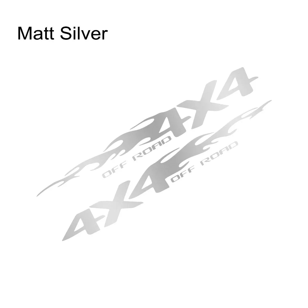 4X4 Off-Road Pickup Truck Decals (2-Pack) - Custom Fit