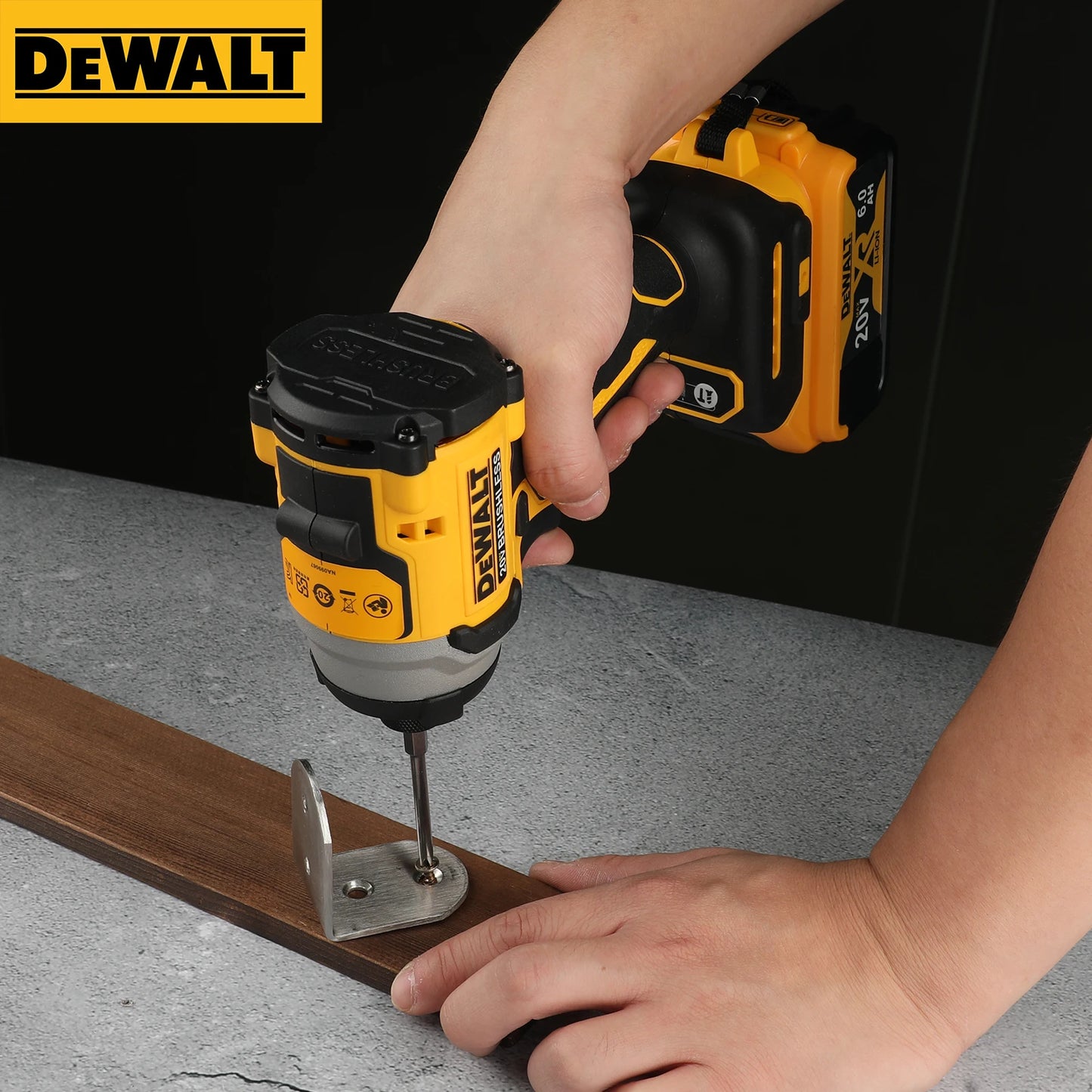 DeWalt Dcf850 Brushless Lithium Electric Screwdriver Electric Drill Woodworking Screwdriver Impact Drill Adjustable Speed