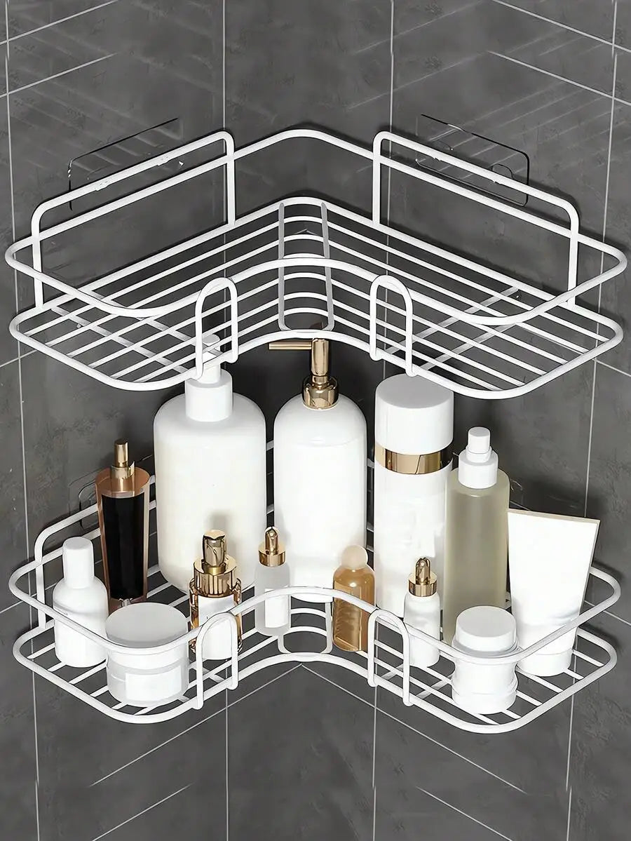 Bathroom Kitchen Triangle Corner Rack: Wear-Resistant Dorm Utility Storage Rack
